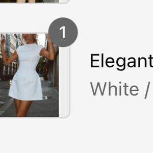 White size XL mini dress a-line